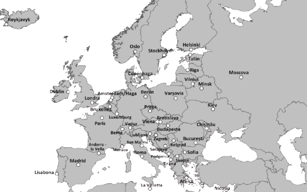 Hartă Europa Holocaust